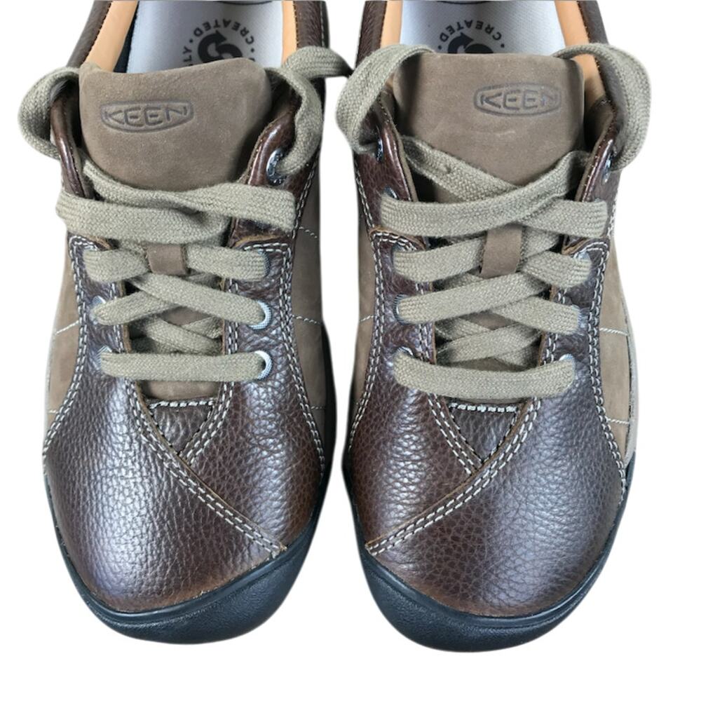 KEEN Presidio Leather LaceUp Everyday Shoes W 9 Brown Outdoor Versatile NWOT - Picture 8 of 13
